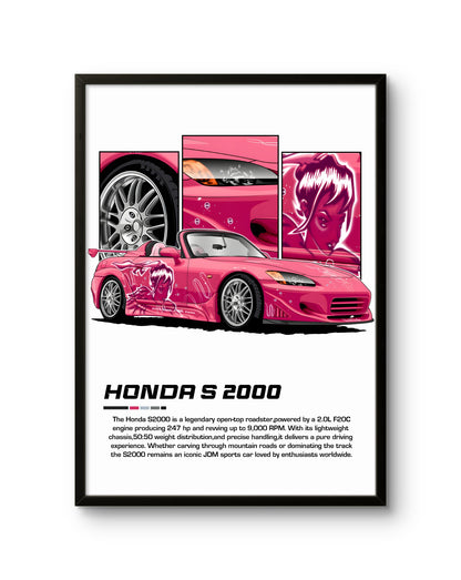 Honda S2000 Pink Drift Icon
