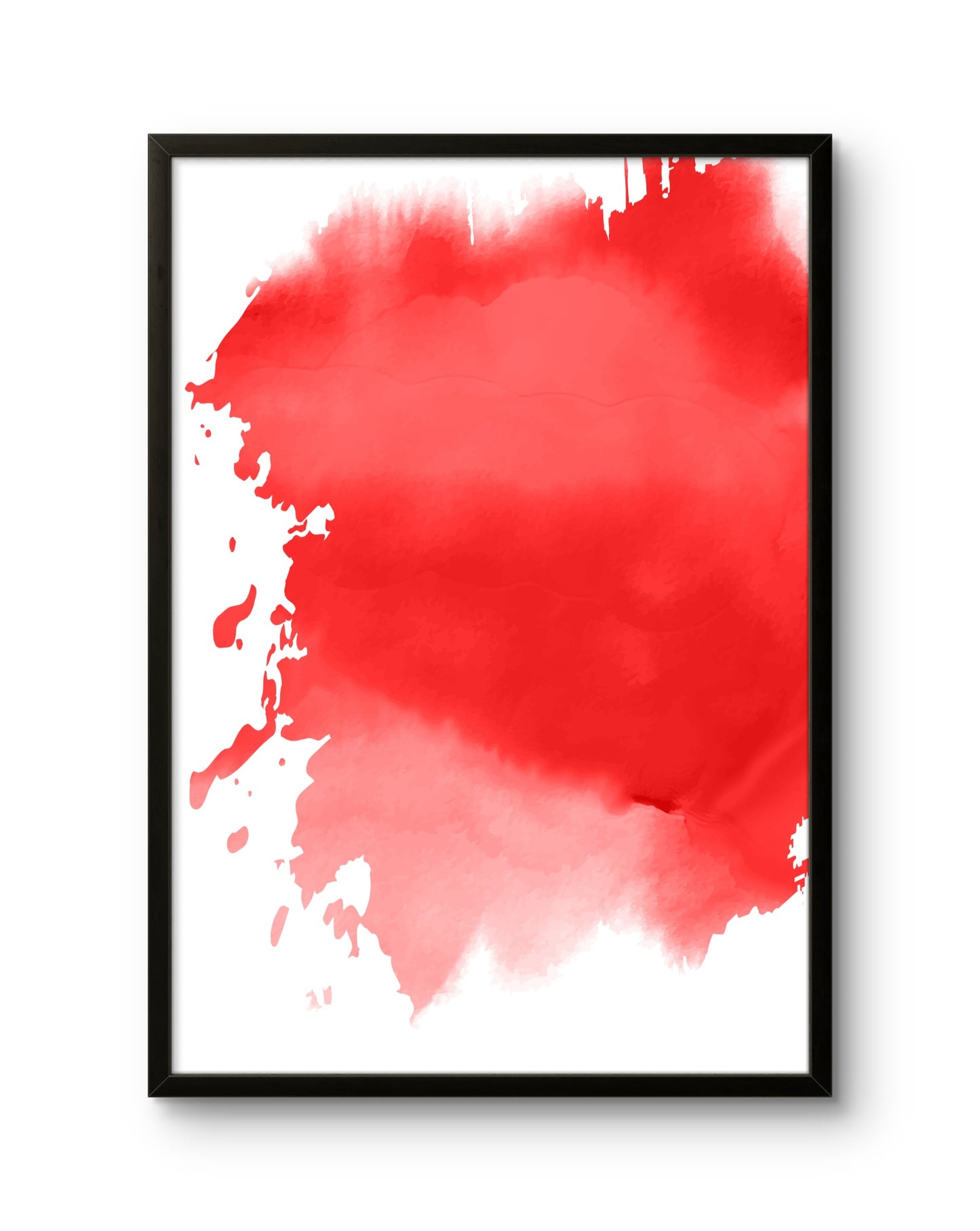 Red Watercolor Splash