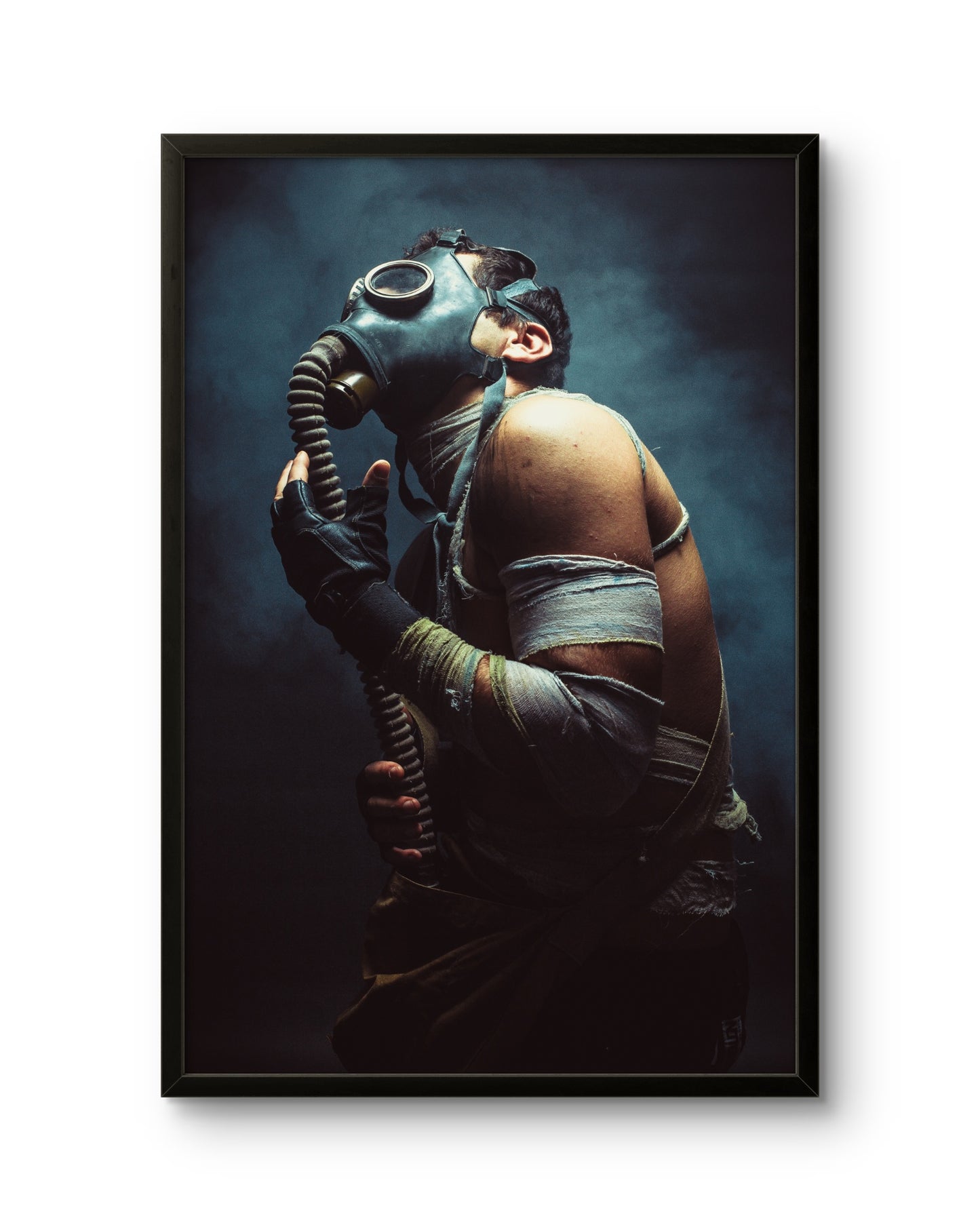 Gas Mask Survivor Post-Apocalyptic Portrait