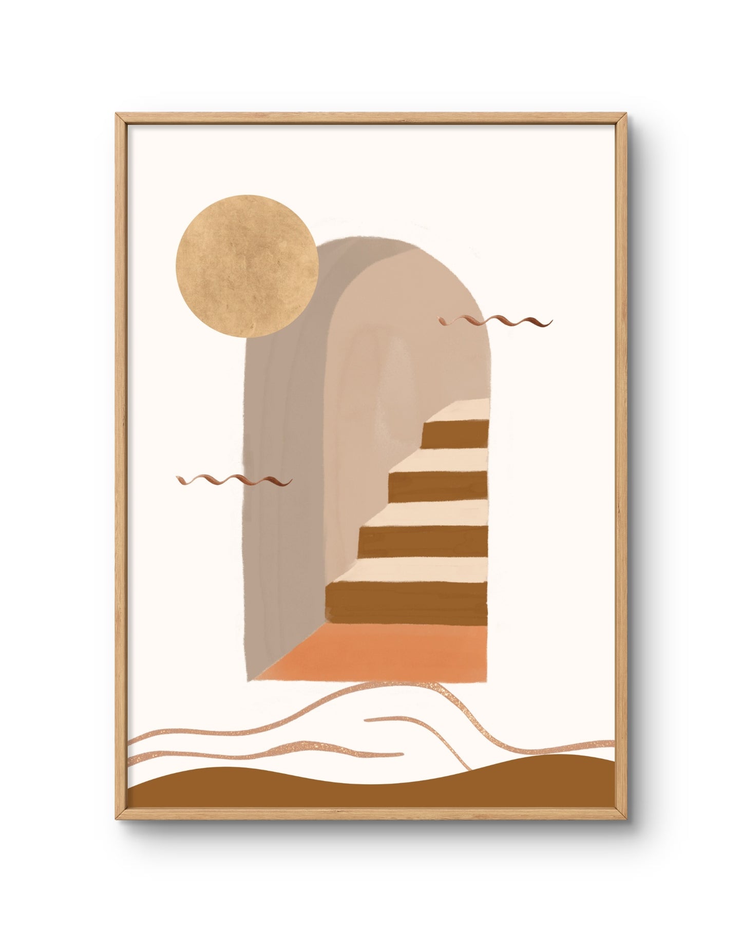 Abstract Archway with Stairs