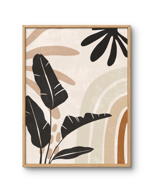Soft Rainbow Botanicals Abstract Wall Art