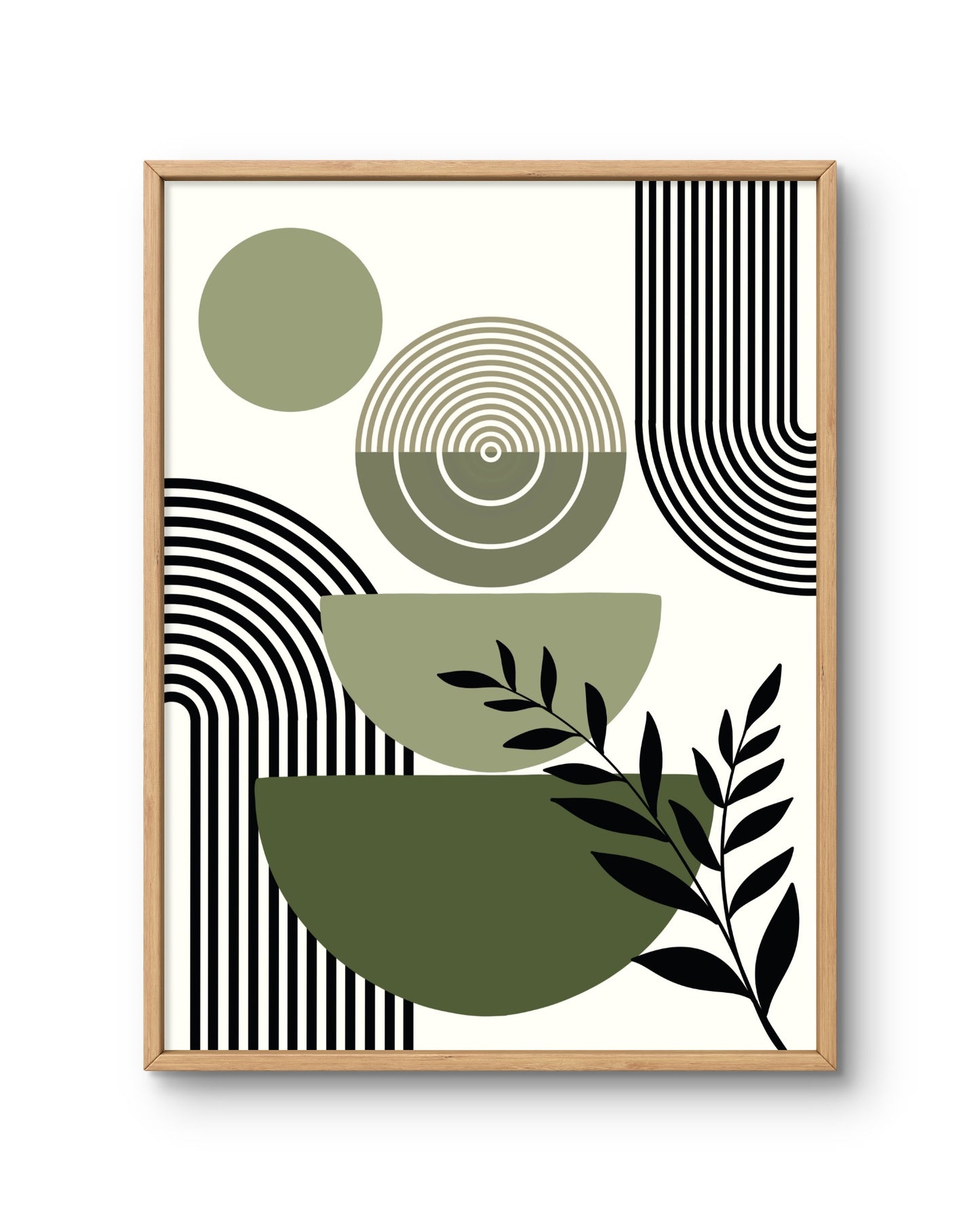 Botanical Balance Abstract Composition