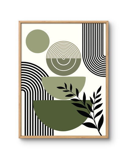 Botanical Balance Abstract Composition