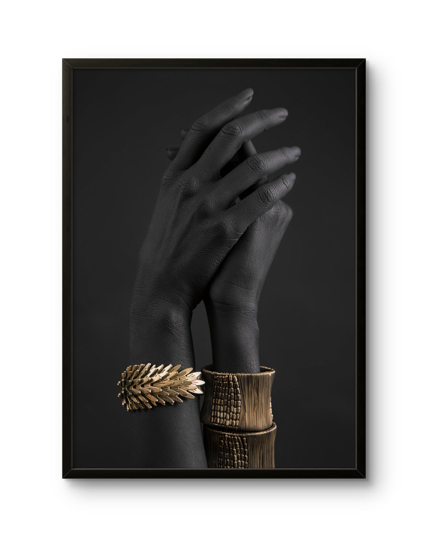 Black & Gold Hands ' Bracelet Art