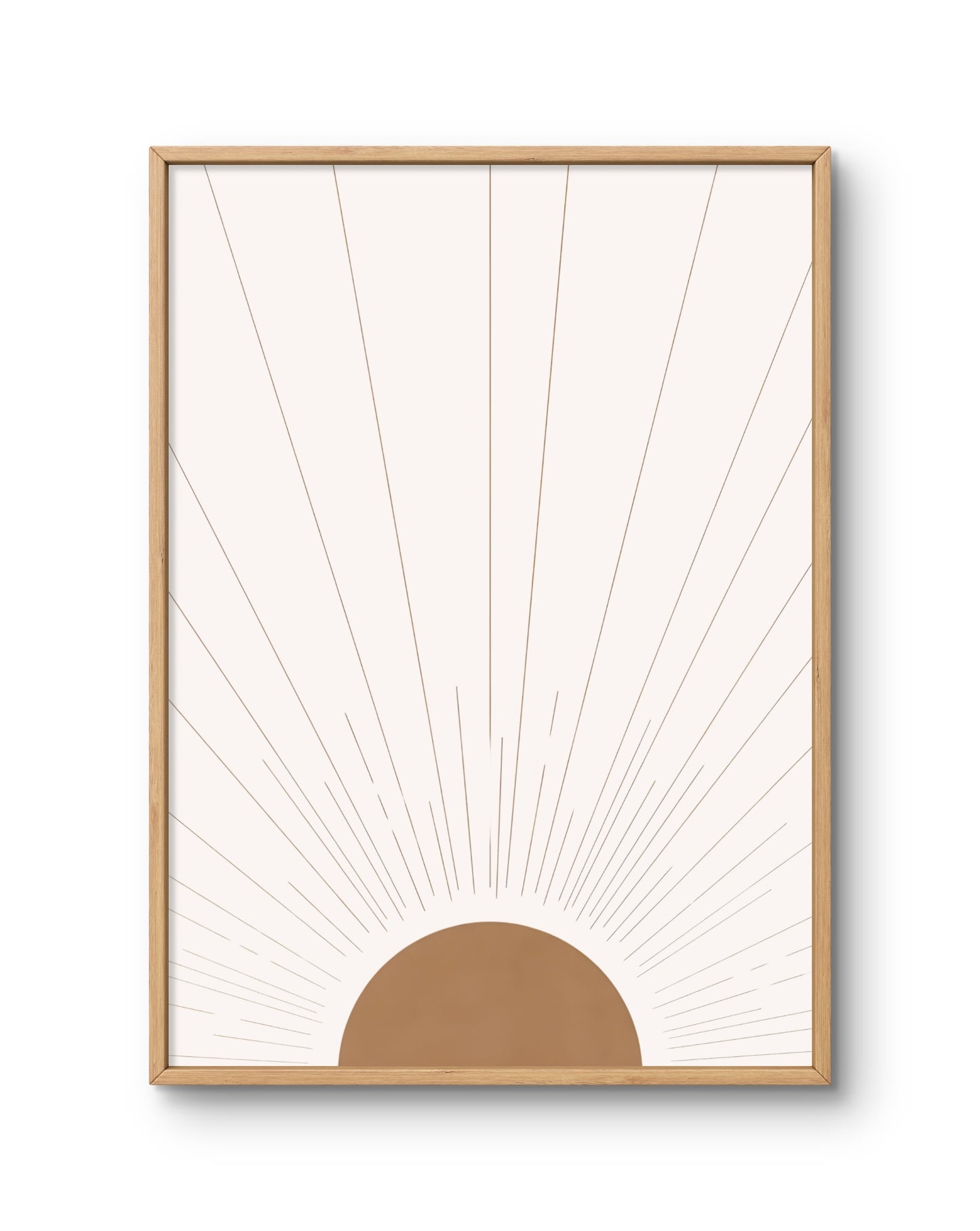 Minimal Sunrise (beige half sun)
