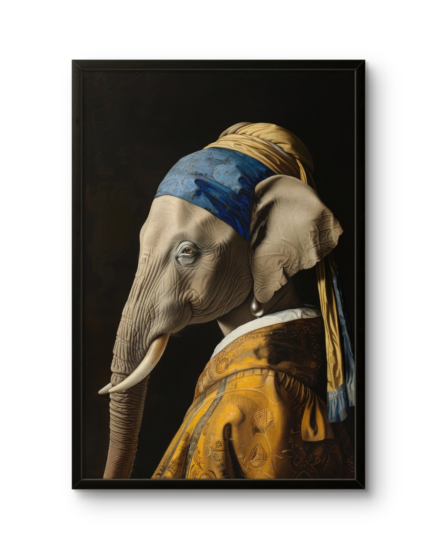 Elephant With a Pearl Earring