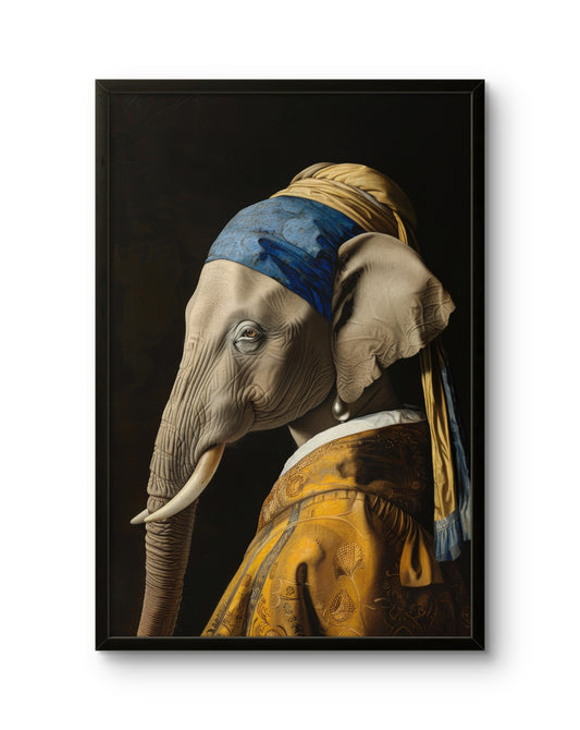Elephant With a Pearl Earring