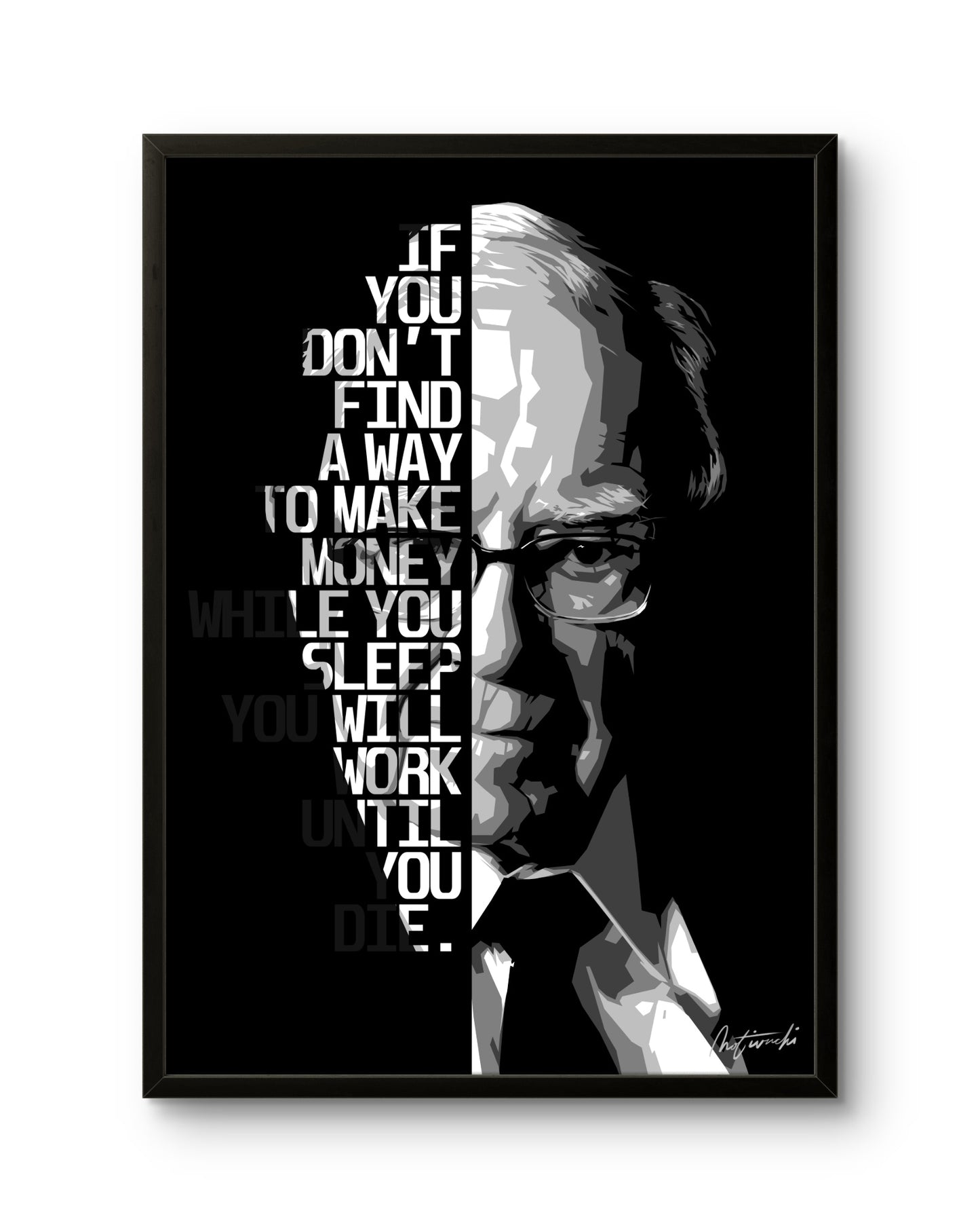 Warren Buffett Quote Portrait