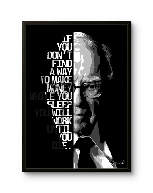 Warren Buffett Quote Portrait