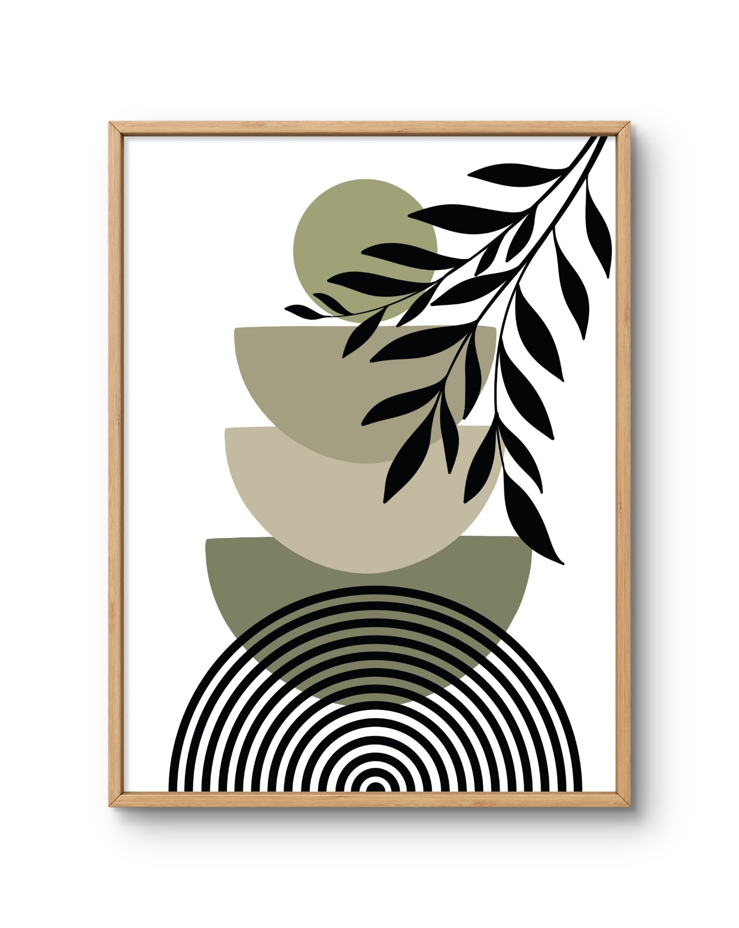 Stacked Forms Botanical Modernism