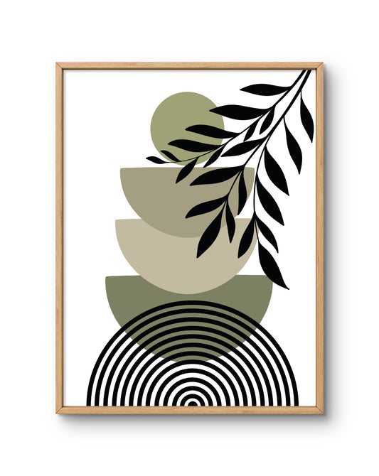 Stacked Forms Botanical Modernism