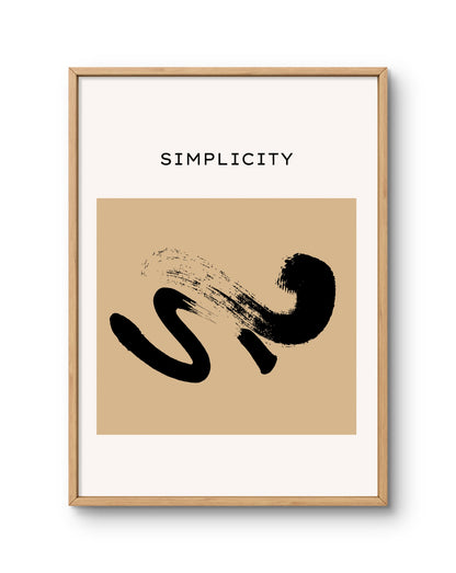 Simplicity Abstract Brush Form