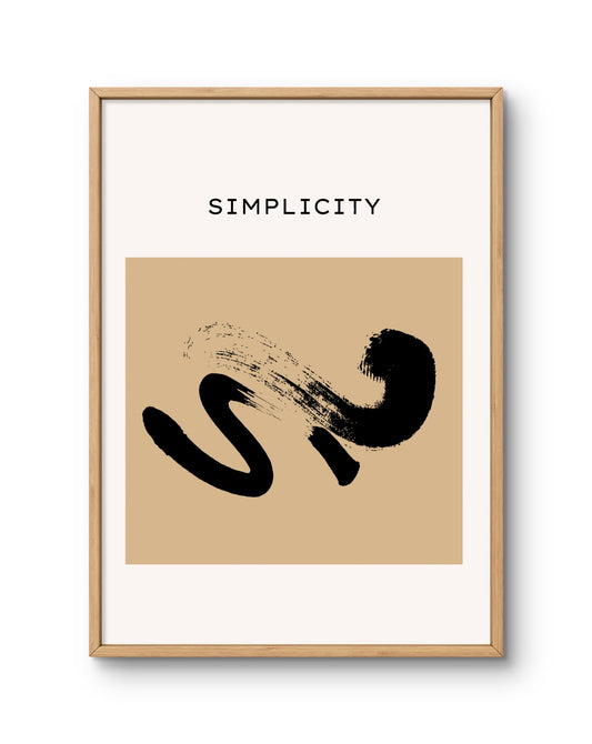 Simplicity Abstract Brush Form