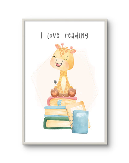 I Love Reading Giraffe