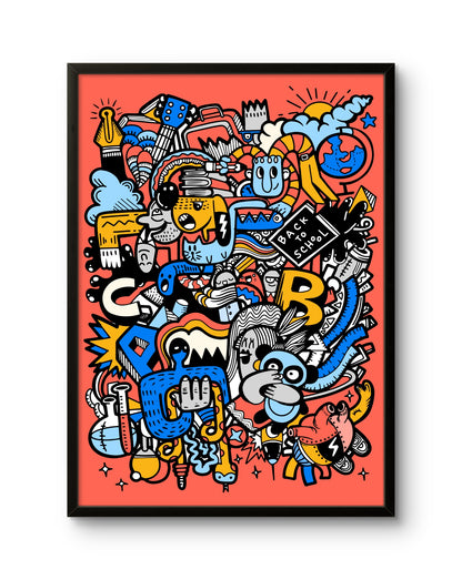 Urban Chaos Pop Art Poster Set