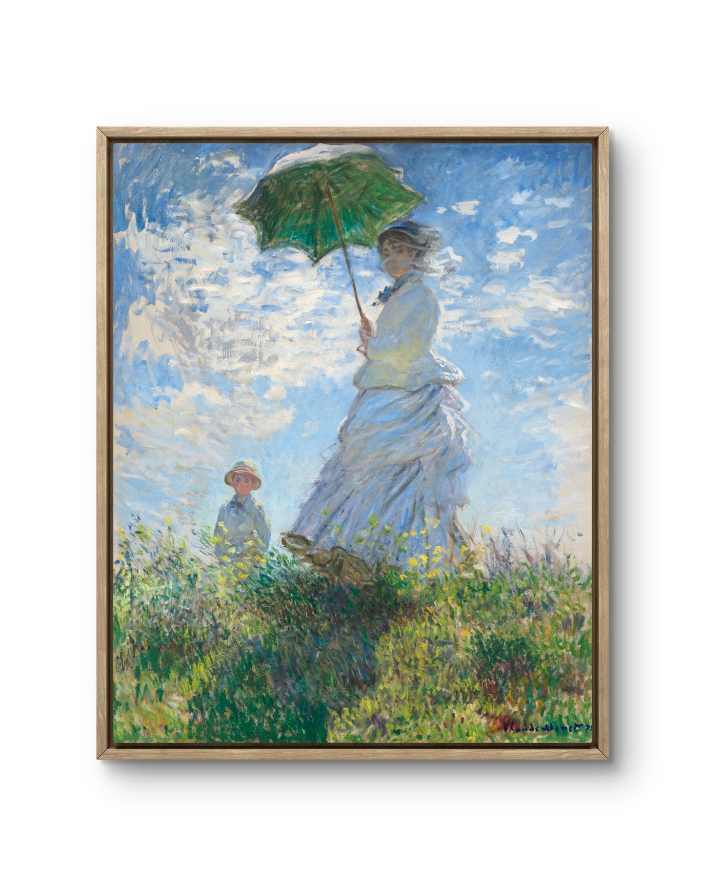 Woman with a Parasol – Madame Monet and Her Son
