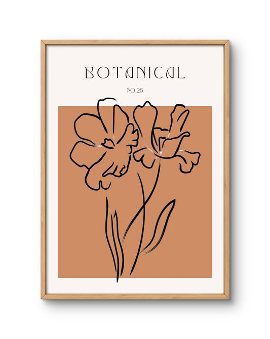 Botanical no. 26 Floral Line Art