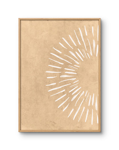 Textured Sunburst (sand background)