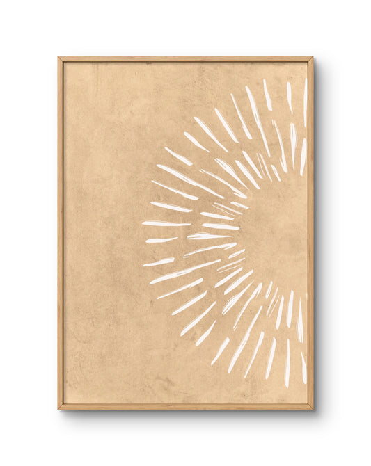 Textured Sunburst (sand background)