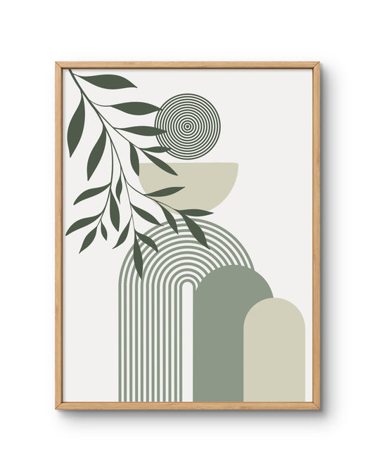 Archway Garden Abstract Green