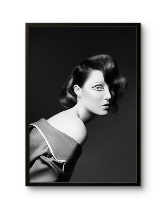 Retro Glam Vintage Makeup Portrait