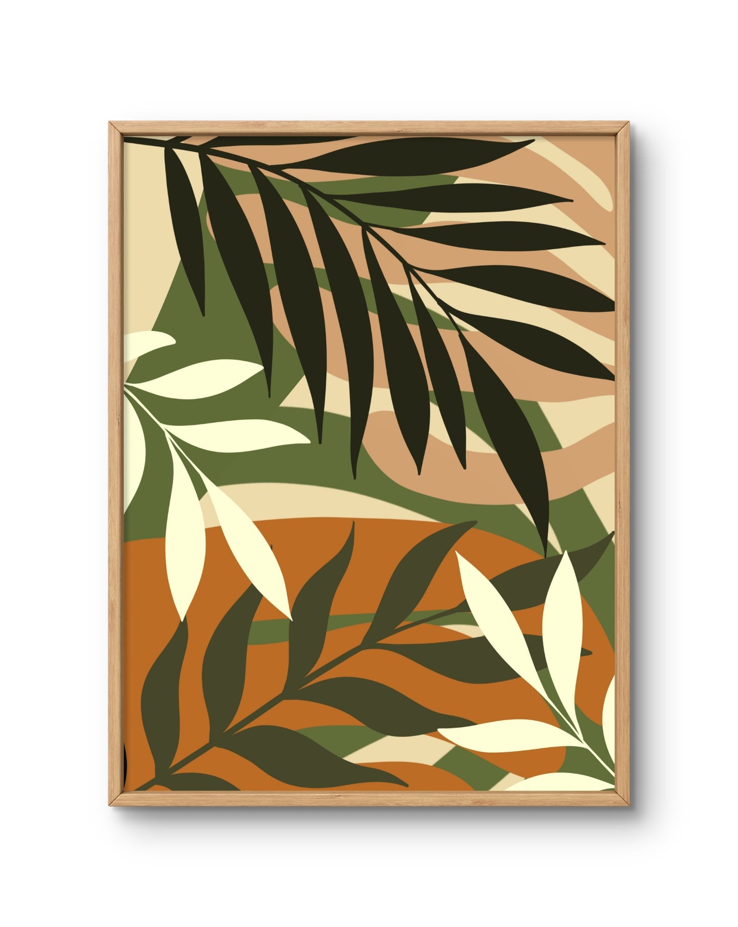 Earthy Botanical Layers Print