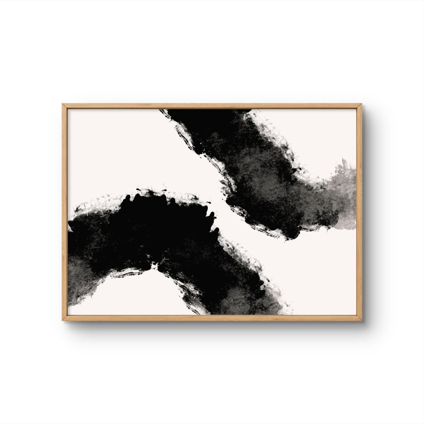 Bold Black Brush Strokes