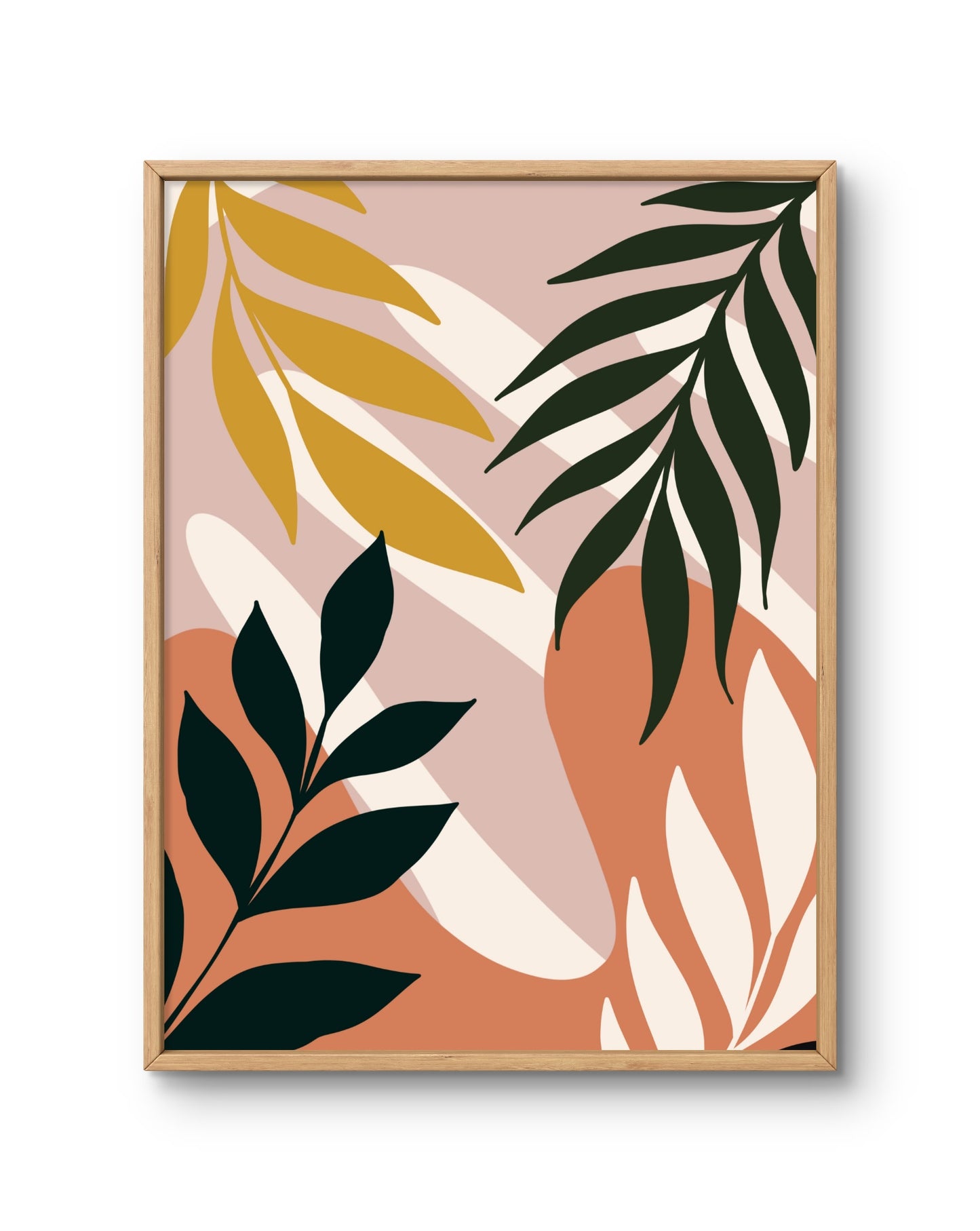 Abstract Botanical Shapes Wall Art