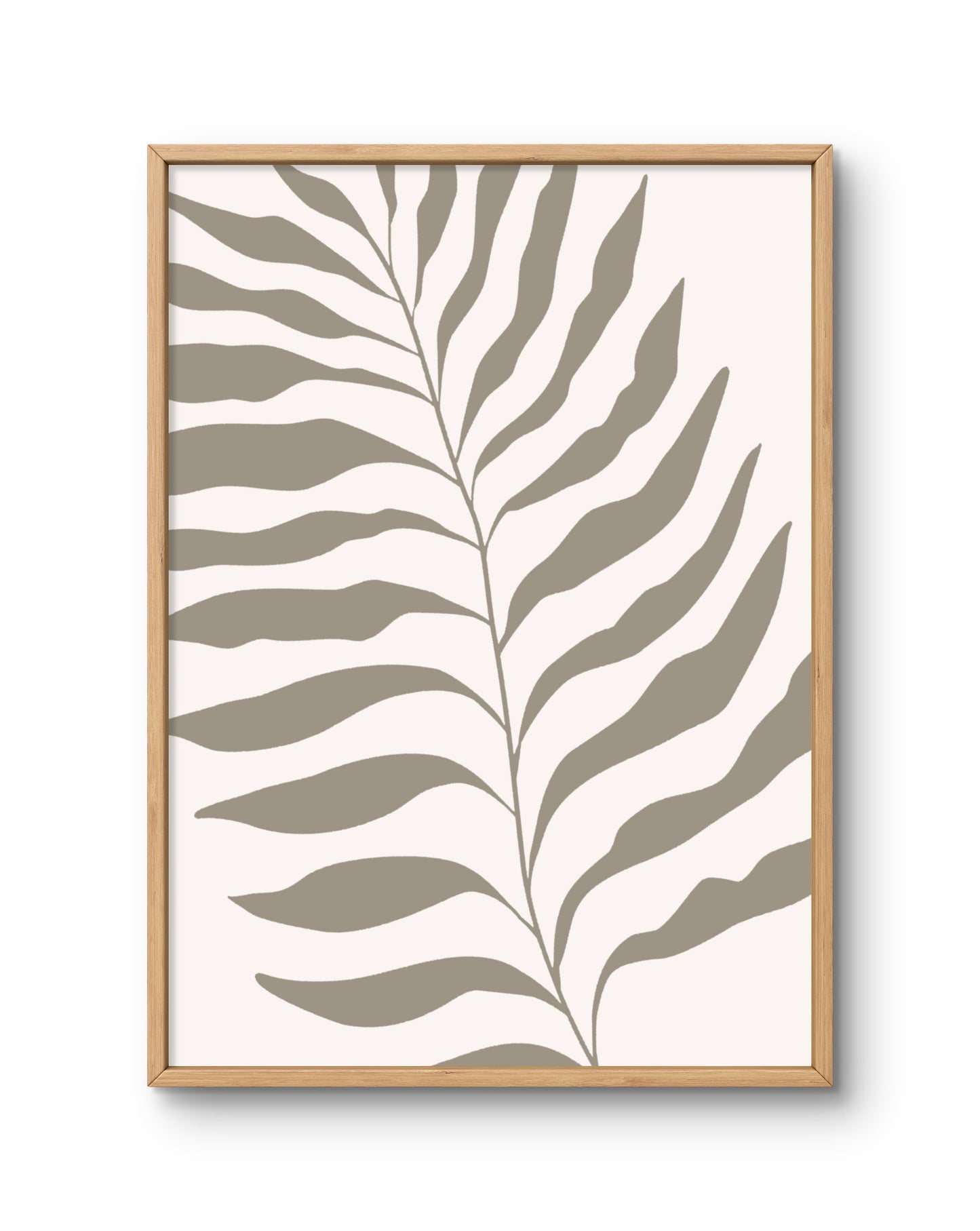 Soft Fern Neutral Botanical Print