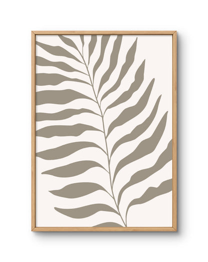 Soft Fern Neutral Botanical Print