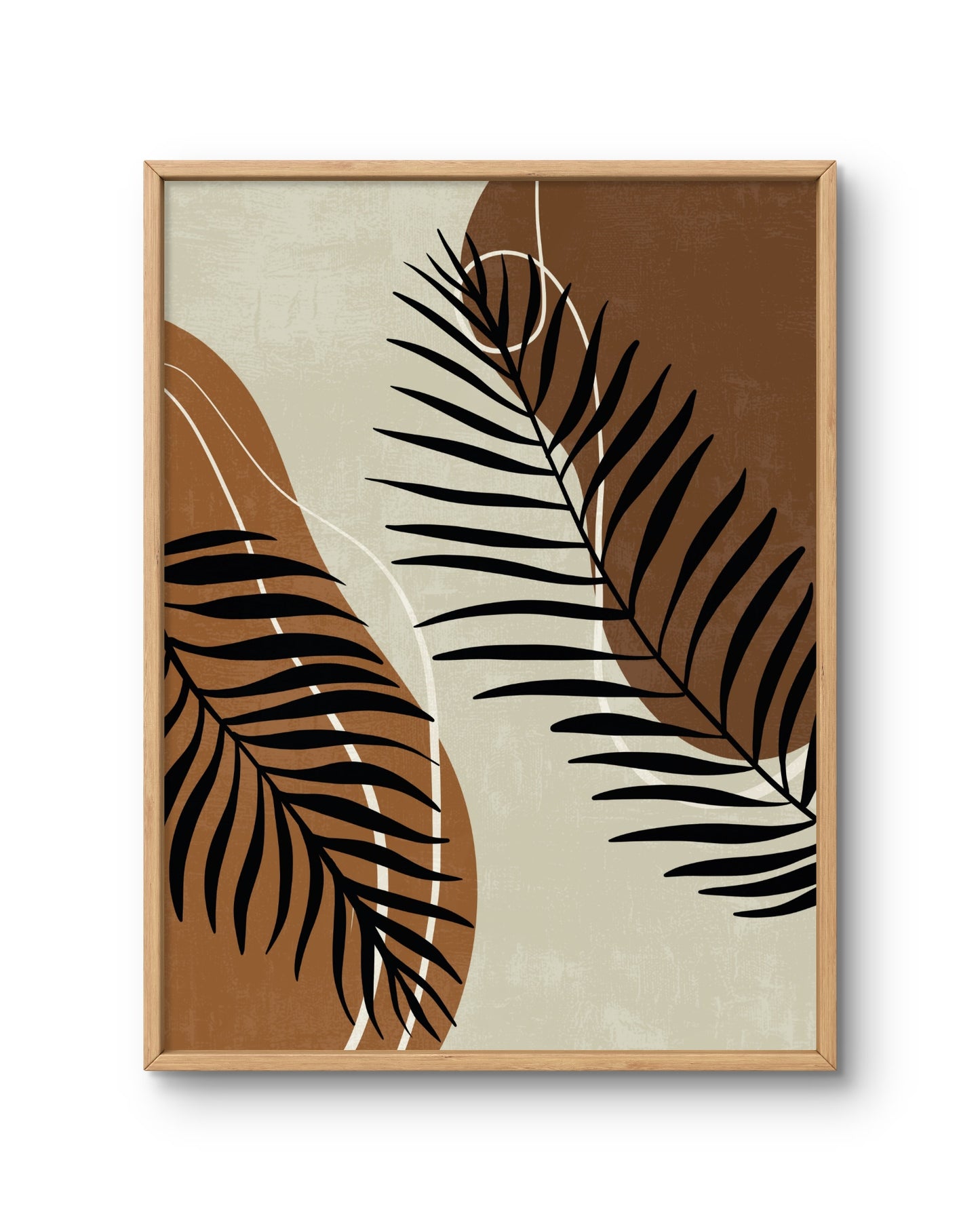 Earth Shadows Palm Abstract