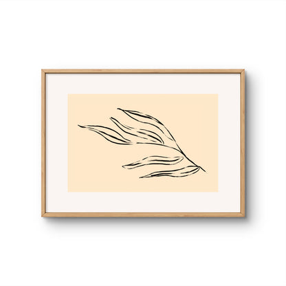 Botanical Branch Flowing Lines