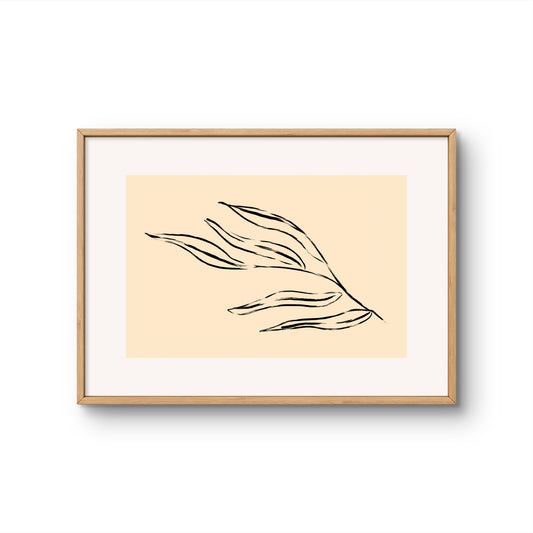 Botanical Branch Flowing Lines