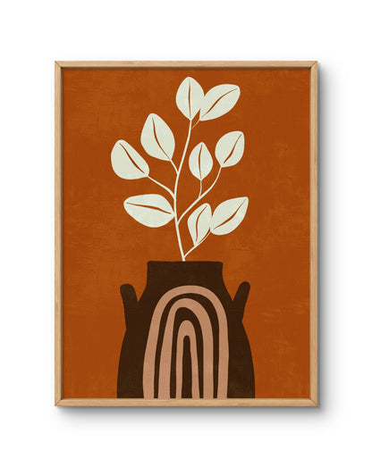 Arched Vase Plant Modern Still Life