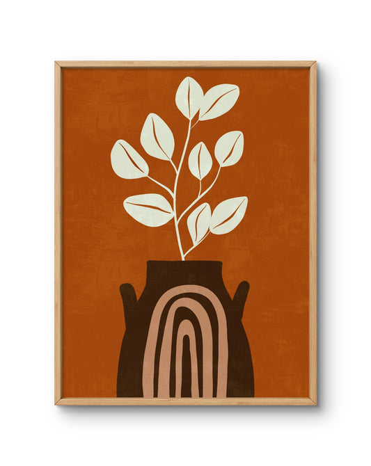 Arched Vase Plant Modern Still Life