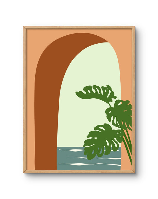 Arch Window Coastal Botanical