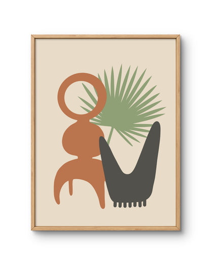 Sculptural Forms & Palm Abstract Botanical