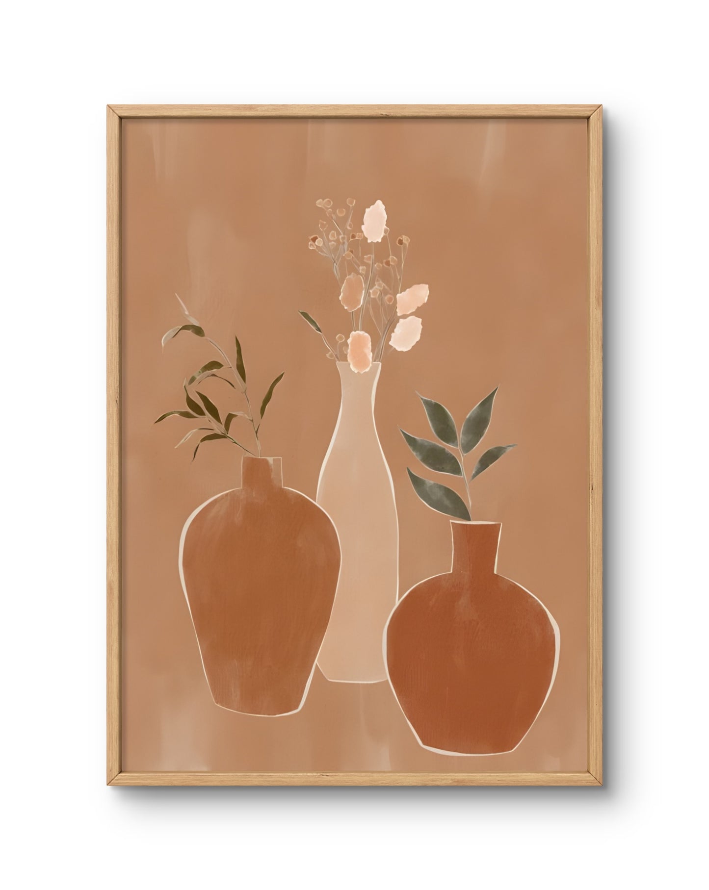 Earthy Vases Botanical Still Life