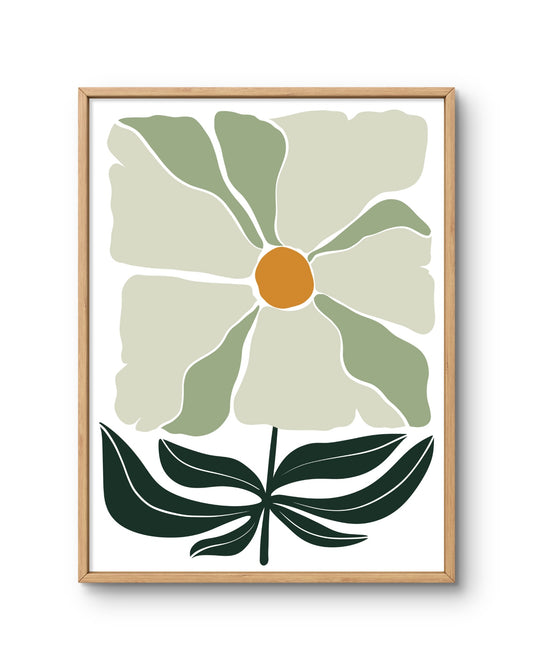 Bloom Minimal Botanical Print