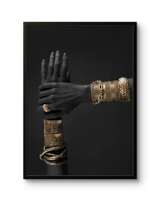 Black & Gold Hands