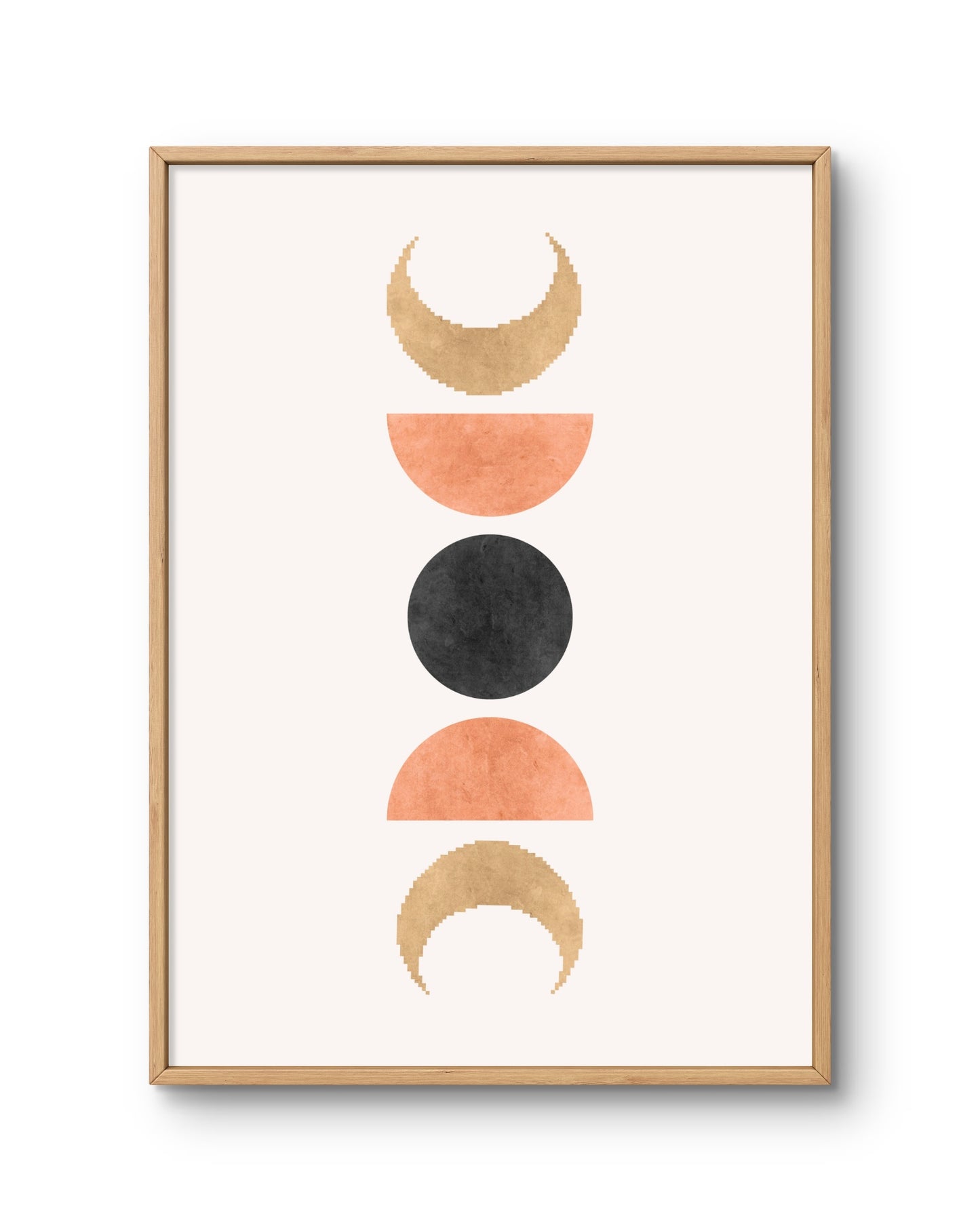 Minimal Lunar Geometry Art Print
