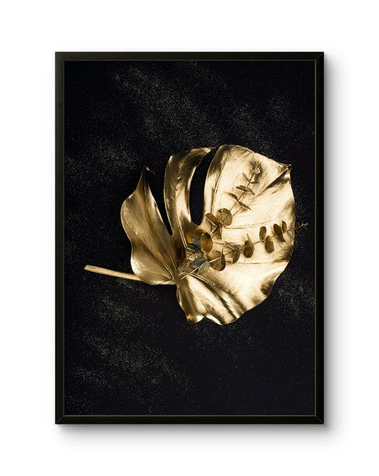 Golden Botanical Leaf
