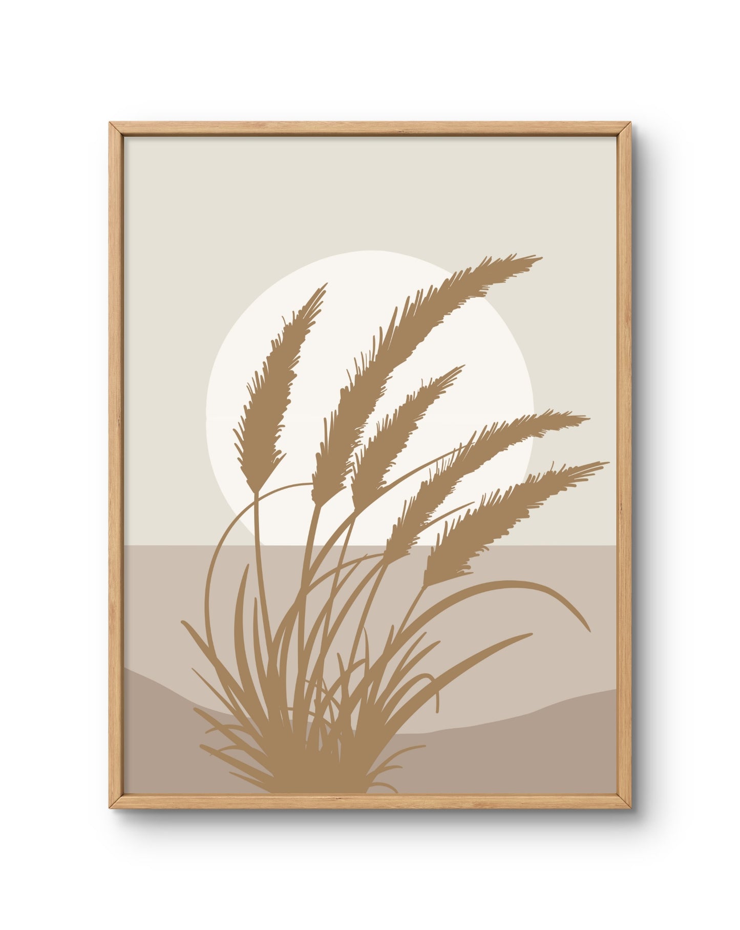Pampas Grass Minimal Landscape