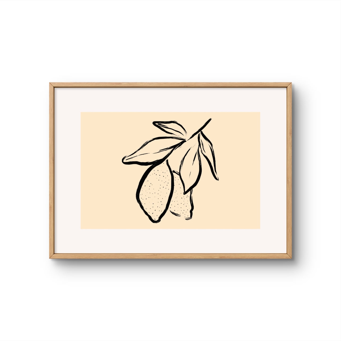 Lemons Botanical Line Art