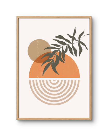 Botanical Sun Modern Abstract