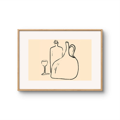 Still Life Bottles & Glass