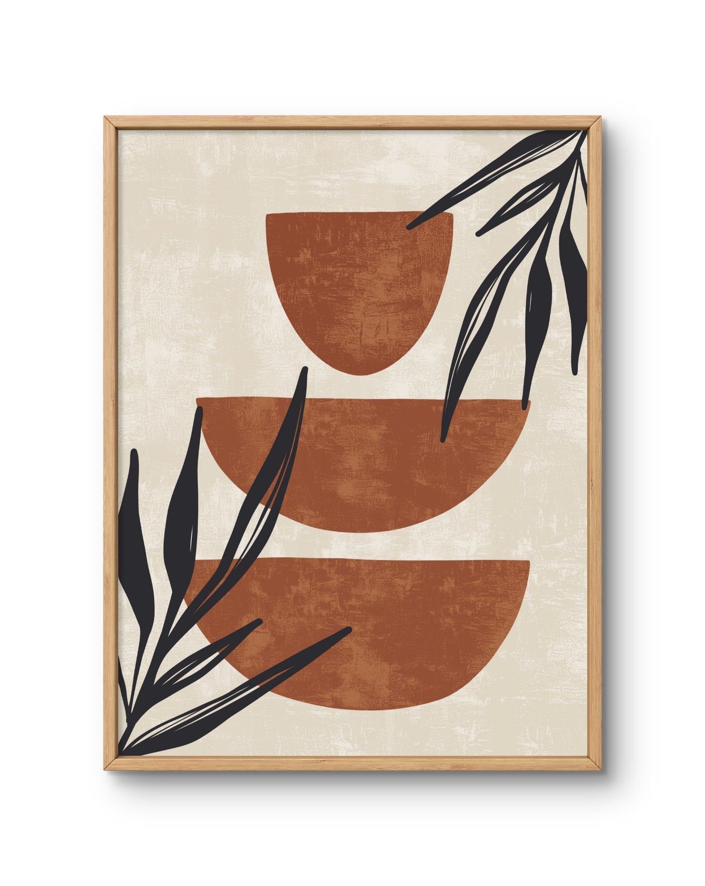 Stacked Forms Abstract Botanical