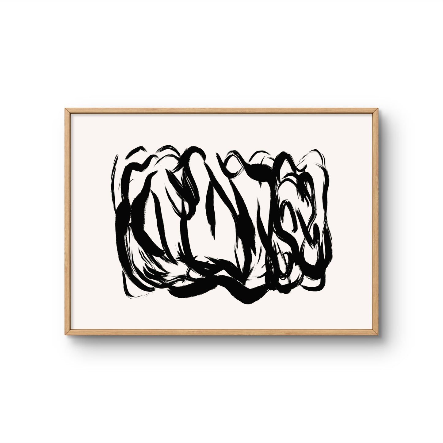 Abstract Face Line Art