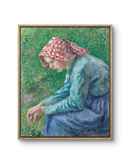 Peasant Girl with a Red Headscarf