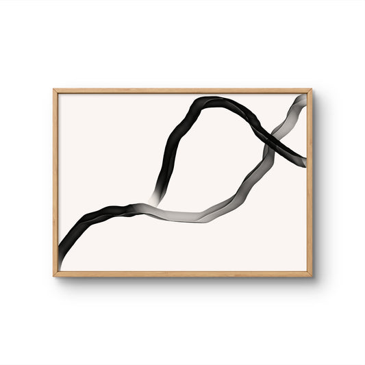 Neutral Abstract Brush Strokes